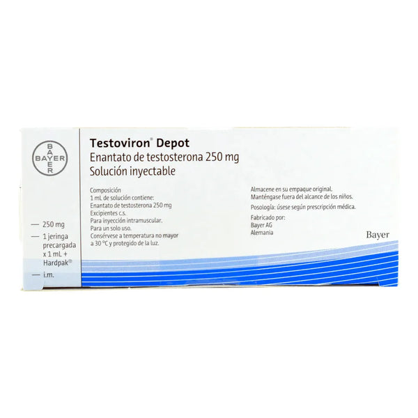 Testoviron Depot 250 Mg/Ml Jeringa Prellenada Caja X 1 Und (Testosterona)