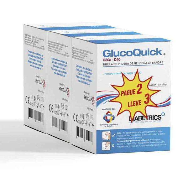 Tiras Reaactivas Glucoquick 50 Pg 2 Ll3(A)(3%+)