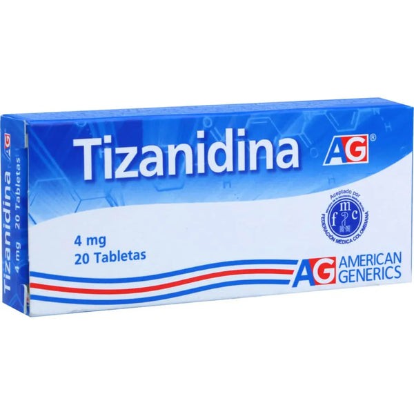 Tizanidina 4 Mg (Ag) Caja X 20 Tab (Tizanidina)