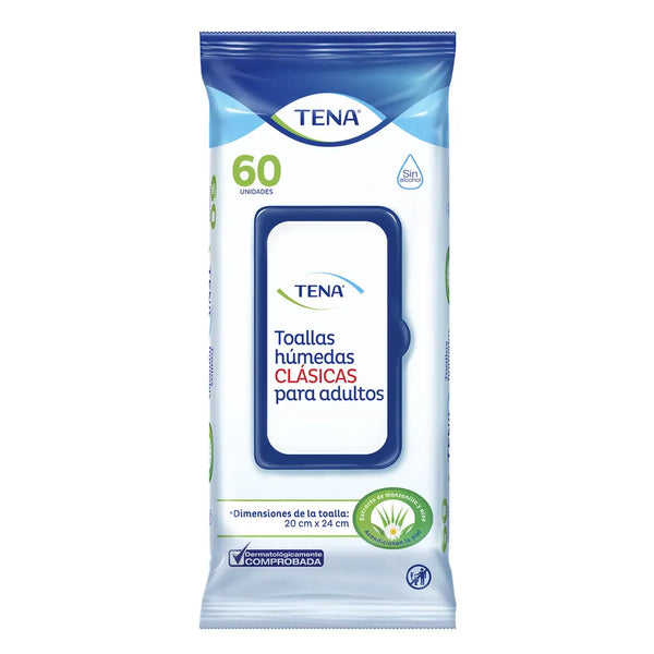 Toallas Humedas Tena Clasicas Paquete X 60 Und