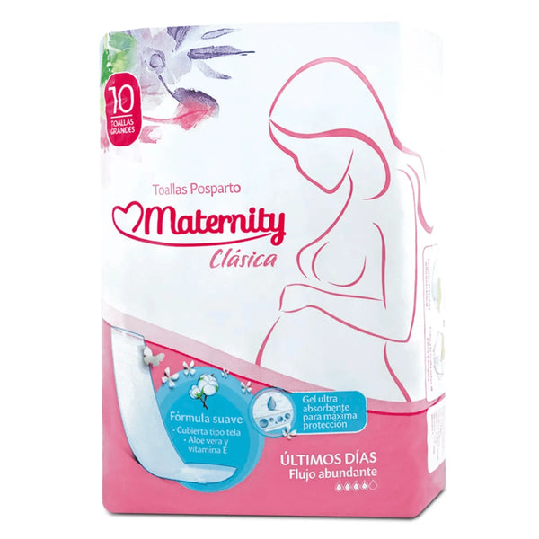 Toallas Maternity Paq X 10 Und Paquete X 1 Und