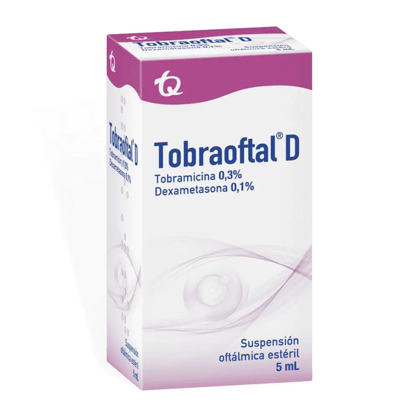 Tobraoftal D Gotas 3 Mg Frasco X 5.00 Ml (Dexametasona - Tobramicina)