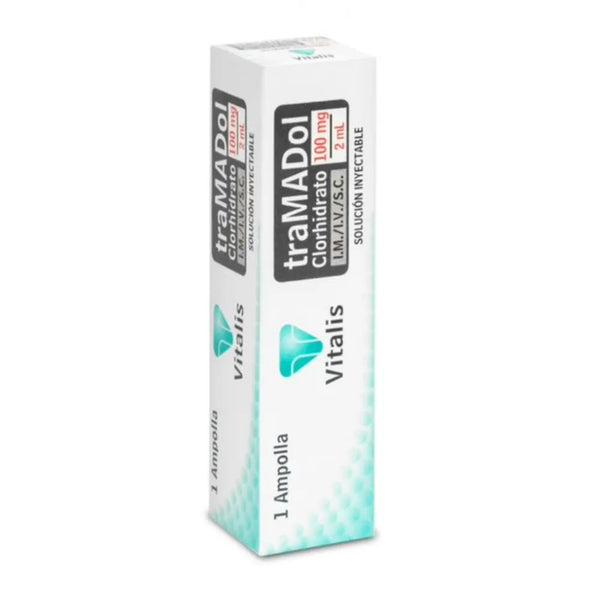 Tramadol 100 Mg/2 Ml I.M/I.V/S.C. (Vitalis) Ampolla X 2 Ml (Tramadol)