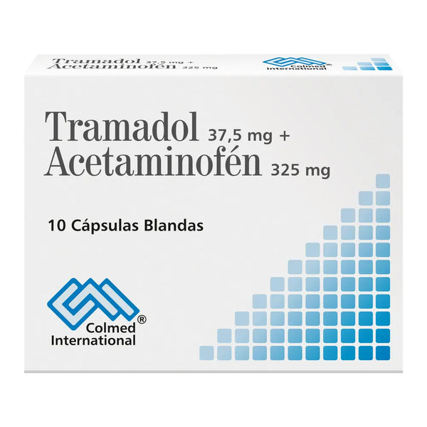 Tramadol + Acetaminofen 37.5/325 Mg (Colmed) Caja X 10 Capsula Blanda (Tramadol - Acetaminofen)