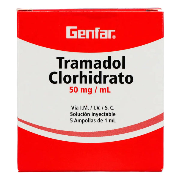 Tramadol Clorhidrato 50 Mg Genfar Caja X 5 Amp (Tramadol)