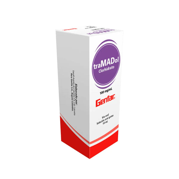 Tramadol Gotas 10% (Genfar) Frasco X 10 Ml (Tramadol)