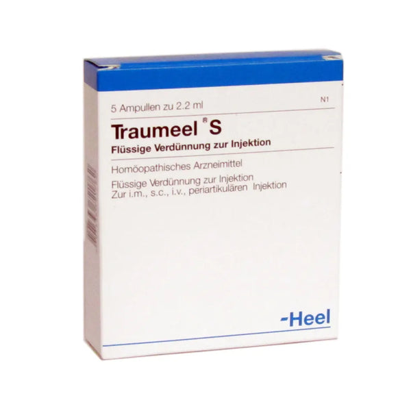 Traumeel S Caja X 5 Amp (Hypericum Perforatum - Atropa Belladonna - Achillea Millefolium - Aconitum Napellus - Arnica Montana - Bellis - Calendula Officinalis - Equinacea Purpurea  - Hamamelis Virginiana)