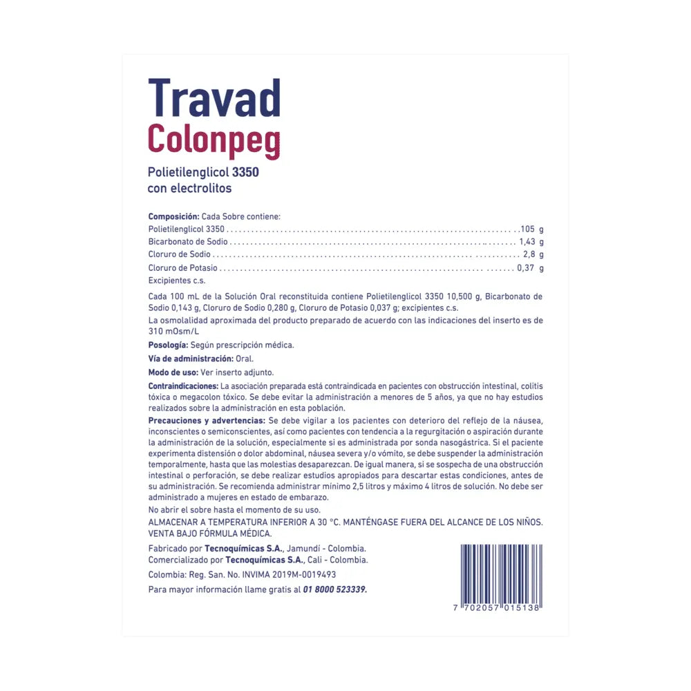 Colonpeg Travad Colonpeg Caja X 4 Sob – Droguerías Multifarma