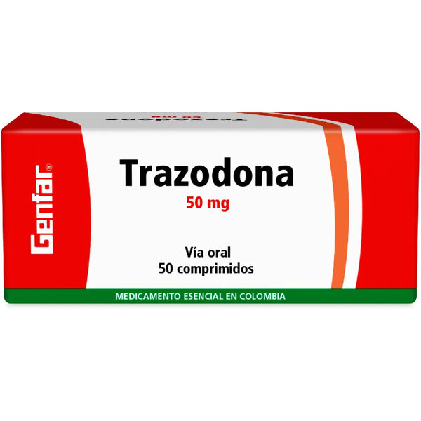 Trazodona 50 Mg (Genfar) Caja X 50 Tab (Trazodona)