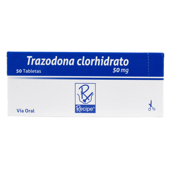 Sobre x 10 Tableta Trazodona Clohidrato 50 Mg