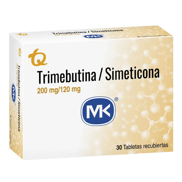 Trimebutina + Simeticona (Mk) 200 Mg + 120 Mg Caja X 30 Tab (Trimebutina - Simeticona)