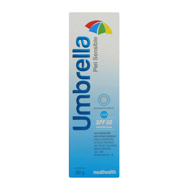 Umbrella Emulsion Piel Sensible Fps 50 Tubo X 60 Grs