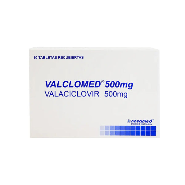 Valclomed 500 Mg Caja X 10 Tab (Valaciclovir)