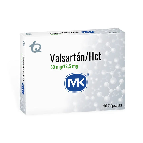 Valsartan Hct 80Mg / 12.5 Mg (Mk) Caja X 30 Tab (Valsartan - Hidroclorotiazida)