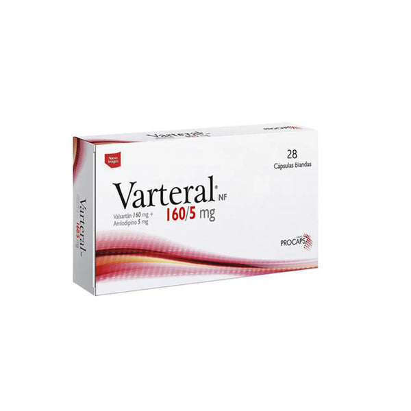 Varteral 160/5 Mg Caja X 28 Capsula Blanda (Valsartan - Amlodipino)