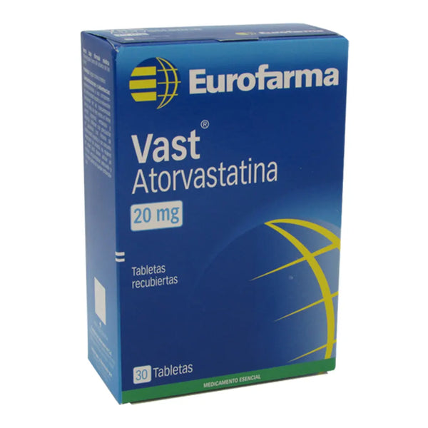 Vast 20 Mg Caja X 30 Tab (Atorvastatina)