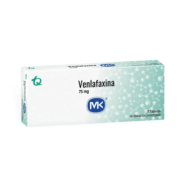 Venlafaxina 75 Mg (Mk) Caja X 7 Tab (Venlafaxina)