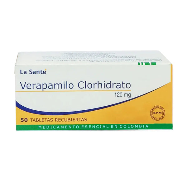 Verapamilo 120 Mg (La Sante) Caja X 50 Tab (Verapamilo)