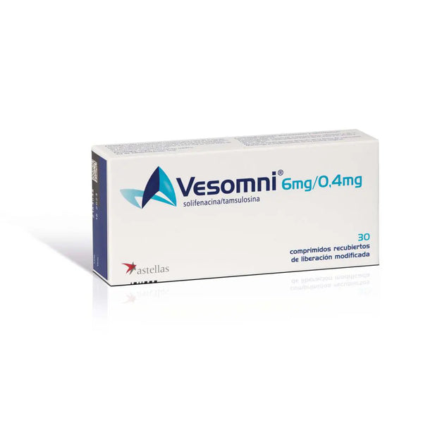 Vesomni 6Mg/0.4 Mg Caja X 30 Tab (Tamsulosina - Solifenacina Succinato)