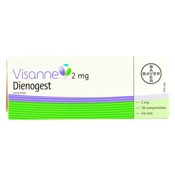 Visanne 2 Mg Caja X 28 Tab (Dienogest Estrogeno)