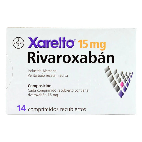 Xarelto 15 Mg Caja X 14 Tab (Rivaroxaban 20 Mg )