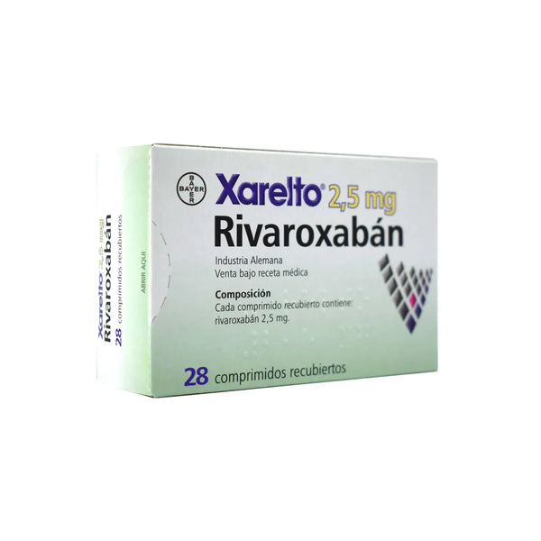 Xarelto 2.5 Mg Caja X 28 Tab (Rivaroxaban 2.5 Mg )