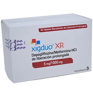 Xigduo Xr 5/1000 Mg Caja X 56 Tab (Metformina - Dapagliflozina )