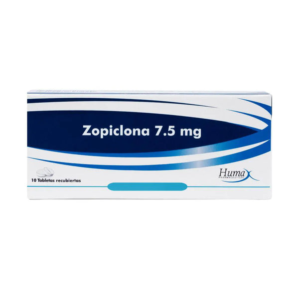 Zopiclona 7.5 Mg (Humax) Caja X 10 Tab (Zopiclona)