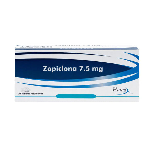 Zopiclona 7.5 Mg (Humax) Caja X 20.00 Tab (Zopiclona)