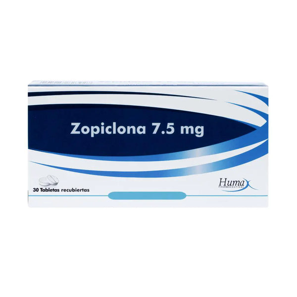 Zopiclona 7.5 Mg (Humax) Caja X 30 Tab (Zopiclona)